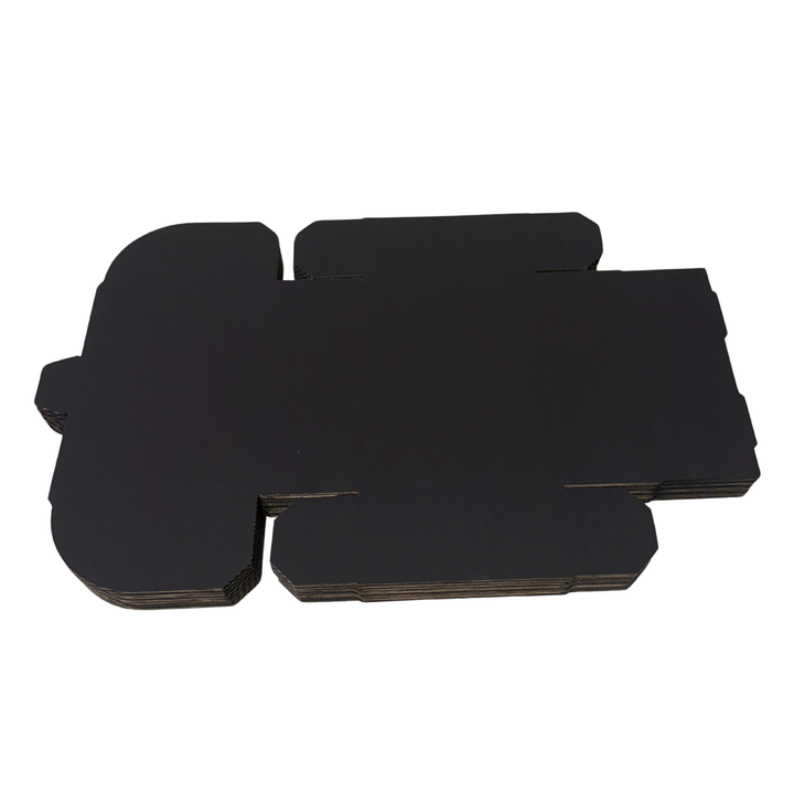 174 × 128 × 53mm Full Black Die Cut Mailing Shipping Packing Cardboard Boxes