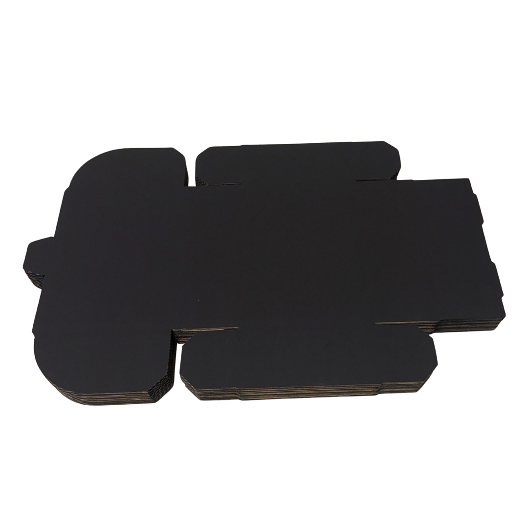 220 x 160 x 77mm Full Black Die Cut Mailing Shipping Packing Cardboard Boxes