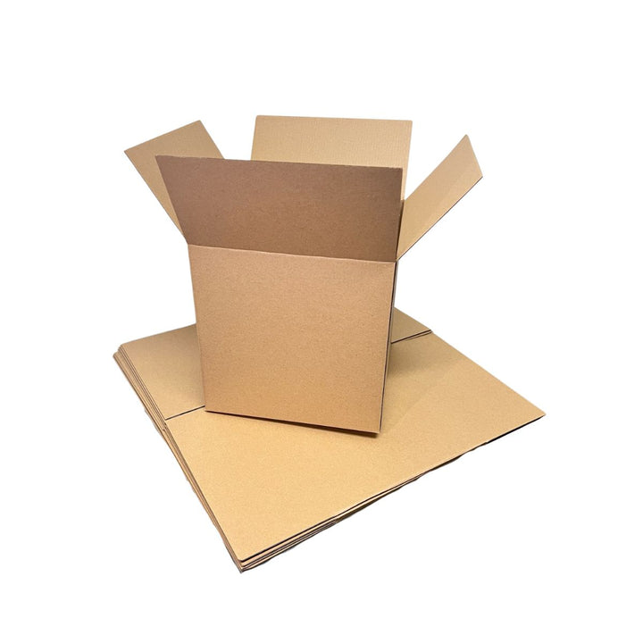 400 x 400 x 400mm Brown Corrugated Cube Box | Slotted Carton, Durable, Flat-Pack, Eco-Friendly