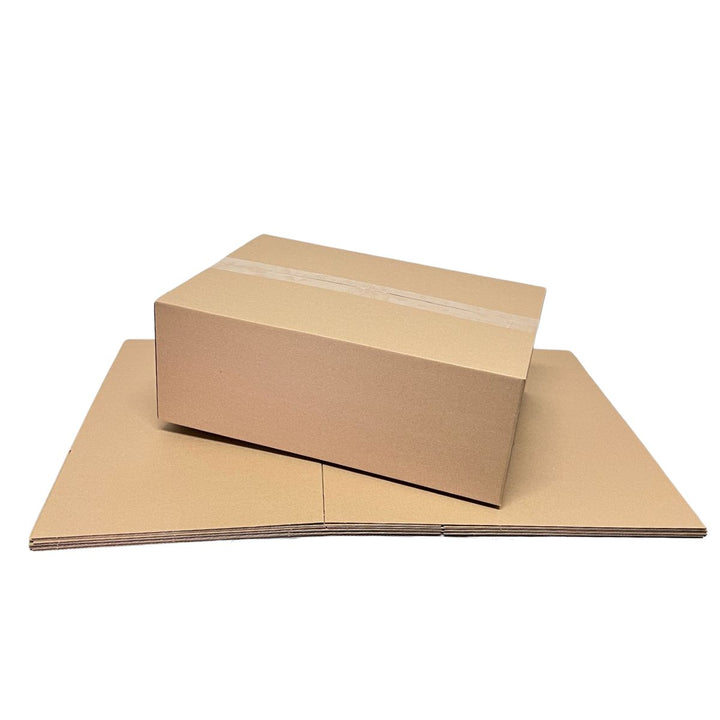 500 x 360 x 200mm Brown Slotted Carton | B Flute, Durable, Flat-Pack, Recyclable Shipping Box
