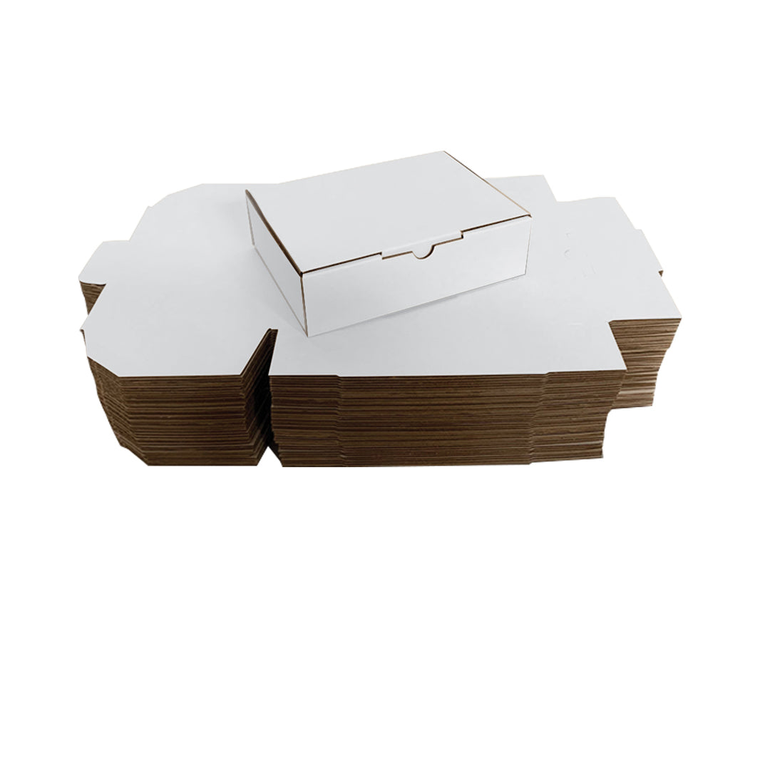 220 x 110 x 80mm Die Cut Mailing Shipping Packing Cardboard Boxes White