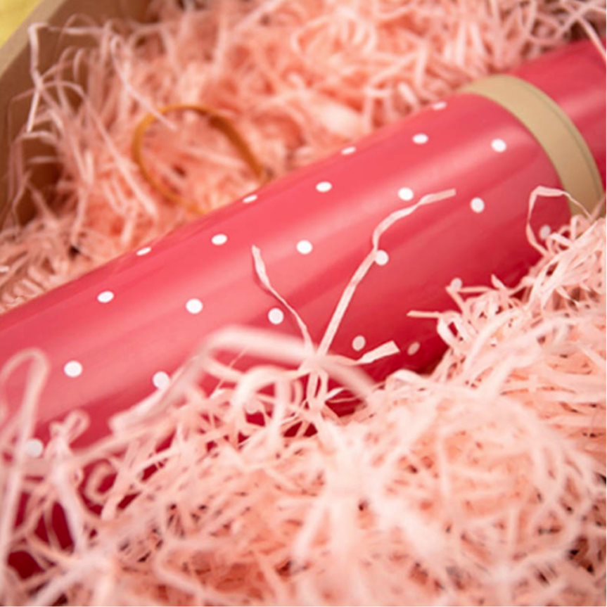 Light Pink Shredded Tissue Paper | Elegant Filler for Gift Boxes, Hampers & Crafts