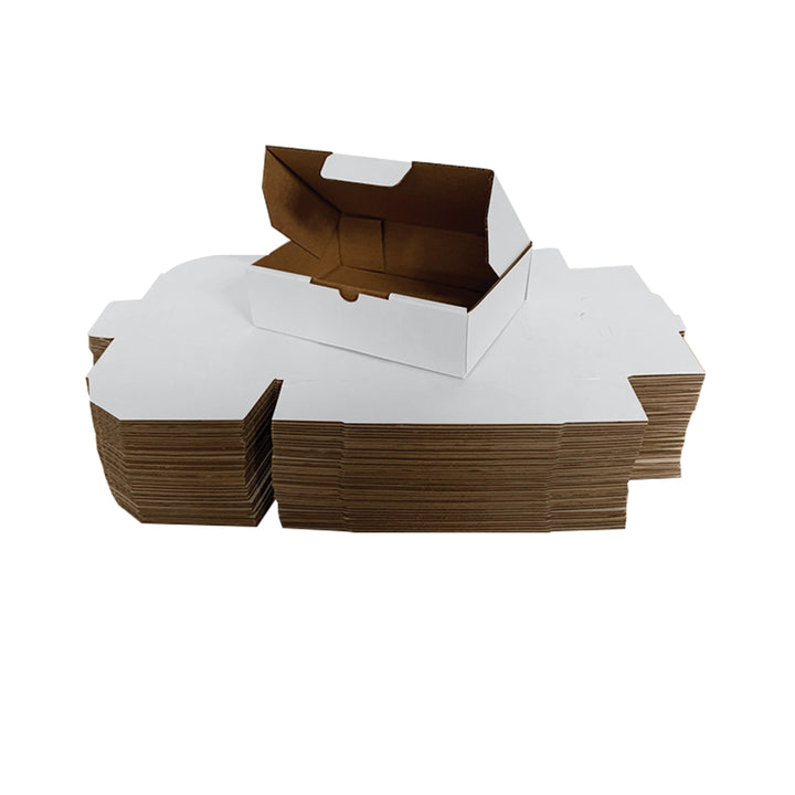 220 x 110 x 80mm Die Cut Mailing Shipping Packing Cardboard Boxes White