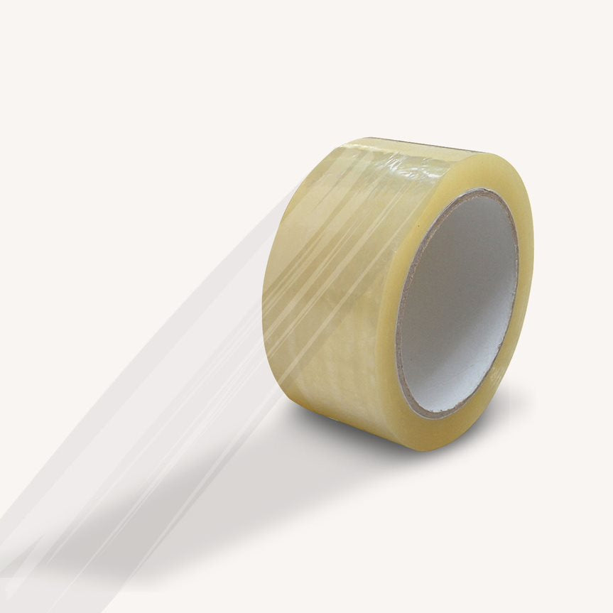 45 Micron Clear Sticky Tape - 75m x 48mm for Packing and Packaging | Durable Adhesive Seal