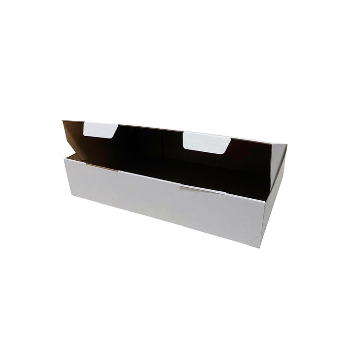 440 x 360 x 80mm White Corrugated Die Cut Mailing Box | Self-Locking, Flat-Pack, Eco-Friendly