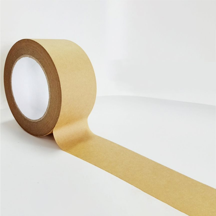 Self-Adhesive 50m x 48mm Kraft Brown Paper Tape - Perfect for Picture Framing, Packing, and Craft Projects