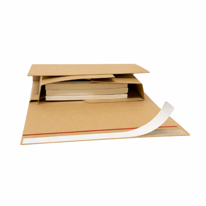 Wholesale Pack 1000pcs - 270 x 190 x 80mm Corrugated Book Wrap Mailers