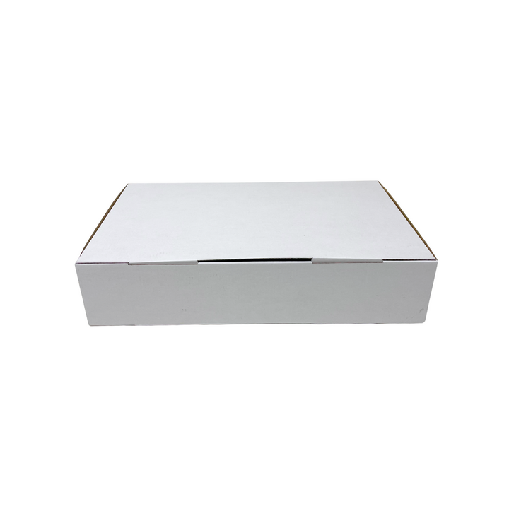 440 x 360 x 80mm White Corrugated Die Cut Mailing Box | Self-Locking, Flat-Pack, Eco-Friendly