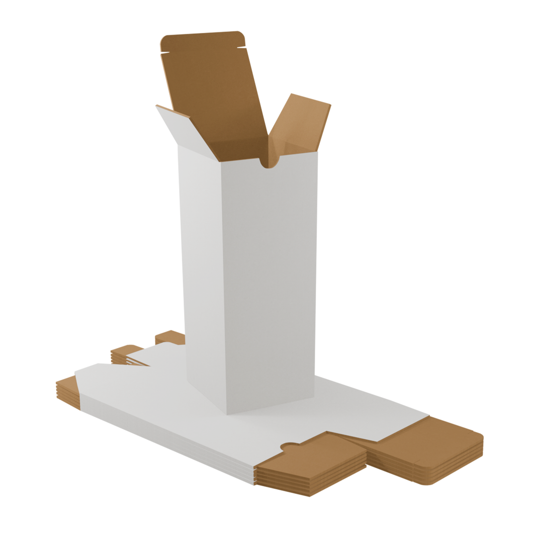 80 x 80 x 200mm Candle Mailing Shipping Packing Cardboard Boxes White – Small size cheap cardboard packing boxes for sale