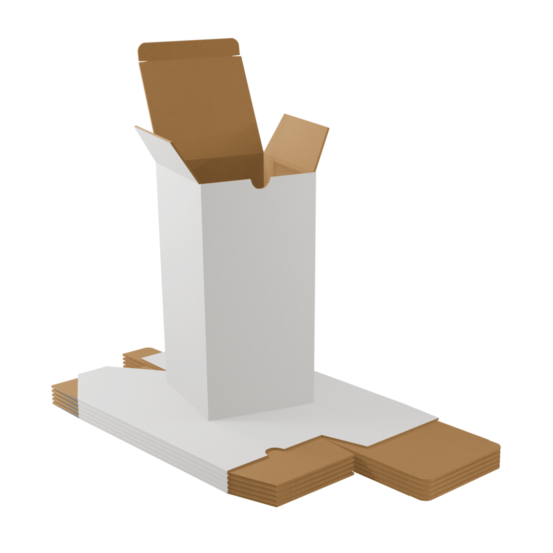 100 x 100 x 200mm Candle Mailing Shipping Packing Cardboard Boxes White – Small size cheap cardboard packing boxes for sale