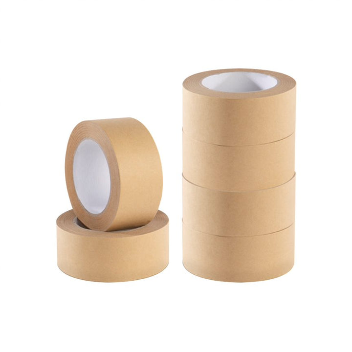 Self-Adhesive 50m x 48mm Kraft Brown Paper Tape - Perfect for Picture Framing, Packing, and Craft Projects