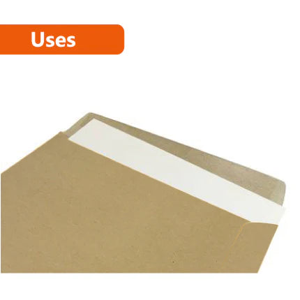 Card Mailer 260 x 360mm + 30mm Adhesive Seal - 120gsm Brown Envelopes for Secure Mailing