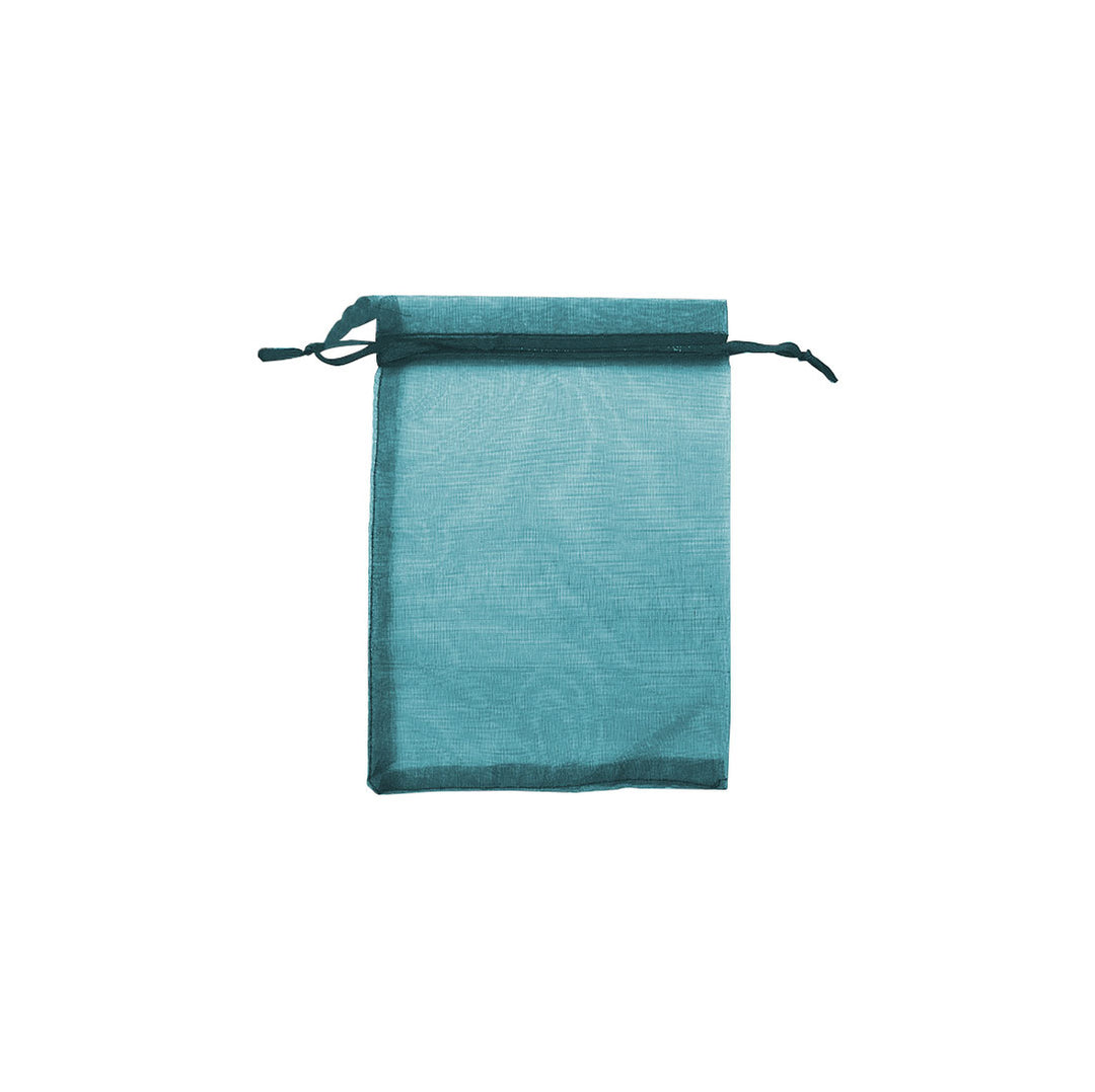 Aqua Organza Sheer Gift Bags | Stylish Packaging for Jewelry & Wedding Favors