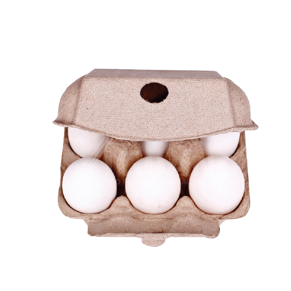 Brand New Natural/Rustic 6s 'Half-Dozens' Egg Cartons - Eco-Friendly and Sturdy Egg Storage