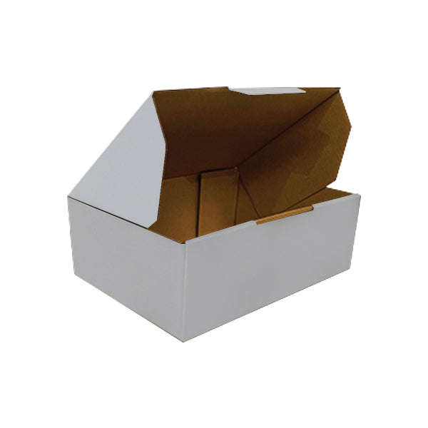 220 x 160 x 77mm Die Cut Mailing Shipping Packing Cardboard Boxes White