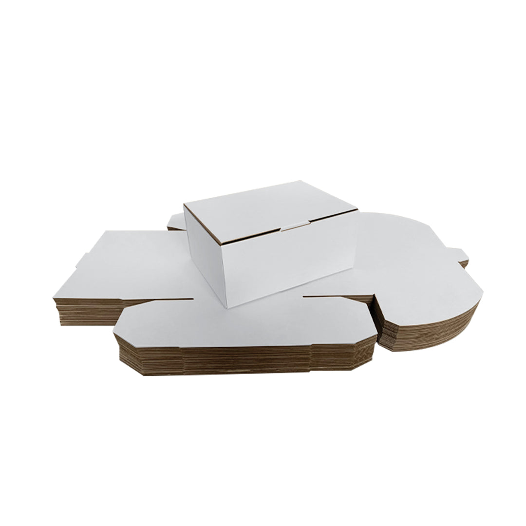 Wholesale 2000pcs 220 x 160 x 77mm Die Cut Mailing Shipping Packing Cardboard Boxes - White