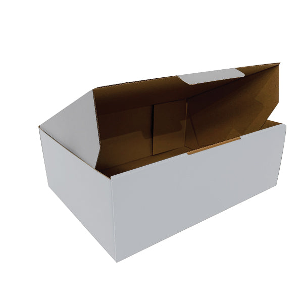 Wholesale 2000pcs 270 x 200 x 95mm Die Cut Mailing Shipping Packing Cardboard Boxes - White