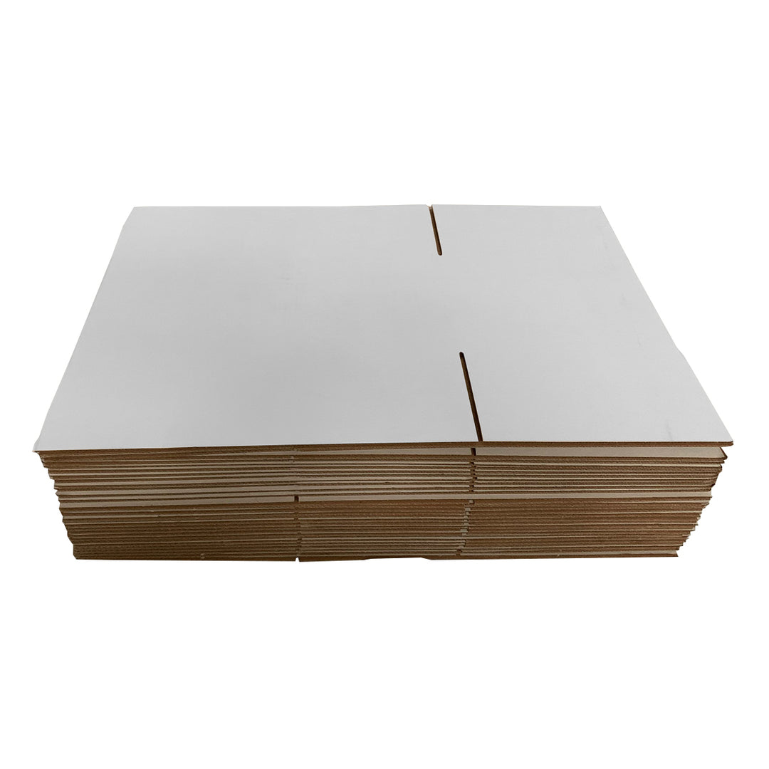 270 x 160 x 120mm Regular Mailing Slotted Shipping Packing Cardboard Boxes White