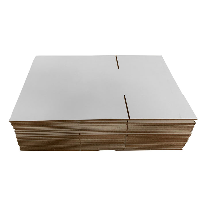 270 x 160 x 120mm Regular Mailing Slotted Shipping Packing Cardboard Boxes White