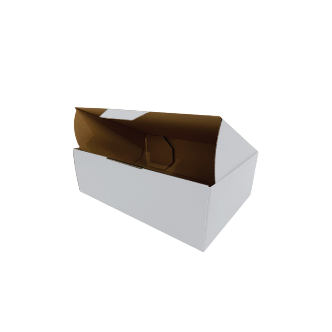 310 x 230 x 105mm Die Cut Mailing Shipping Packing Cardboard Boxes White