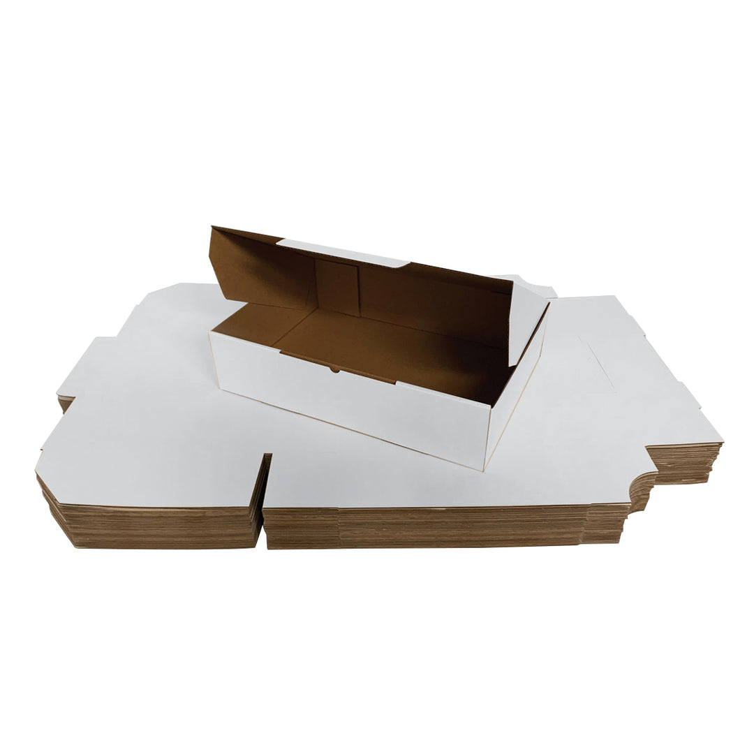 310x 220 x 75mm Die Cut Mailing Shipping Packing Cardboard Boxes White