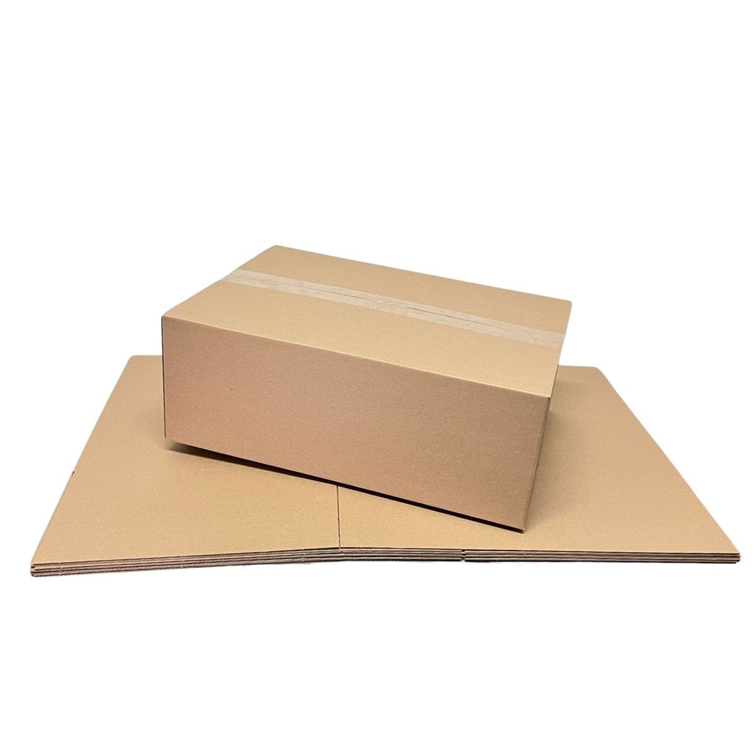 Kraft Self Sealing Brown Box Heavy Duty 320 x 240 x 210mm - Brown Postal Boxes- Sturdy and Durable Brown Cardboard Postal Boxes