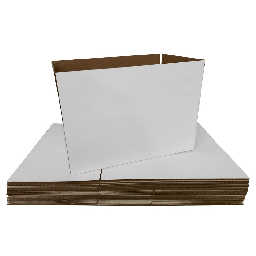 Wholesale 1000pcs 365 x 280 x 95mm Regular Mailing Slotted Shipping Packing Cardboard Boxes - White