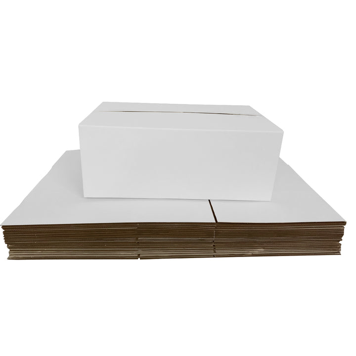 Wholesale 1000pcs 365 x 280 x 95mm Regular Mailing Slotted Shipping Packing Cardboard Boxes - White