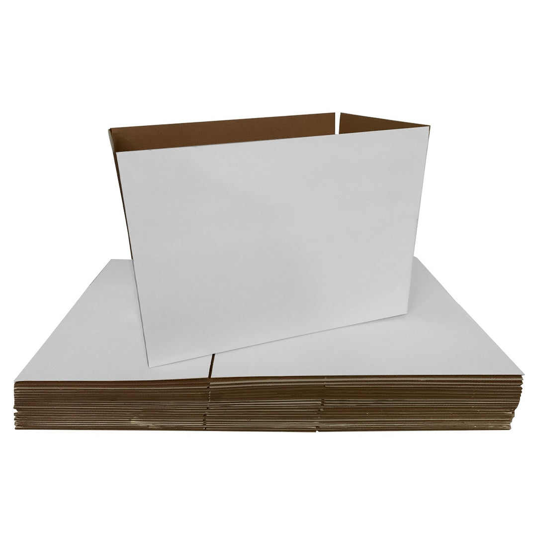 390 x 280 x 140mm Regular Mailing Slotted Shipping Packing Cardboard Boxes White