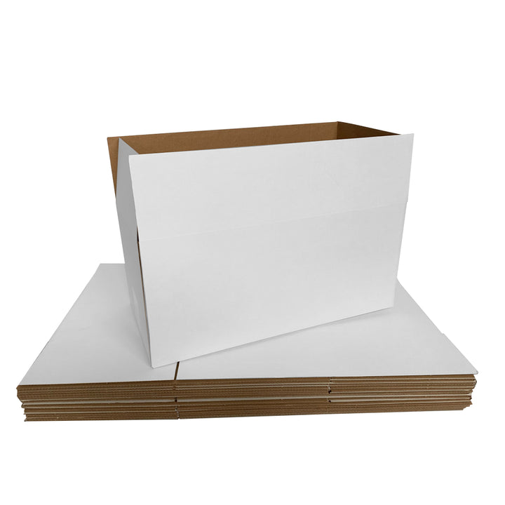 Wholesale 1000pcs 400 x 200 x 180mm Regular Mailing Slotted Shipping Packing Cardboard Boxes - White