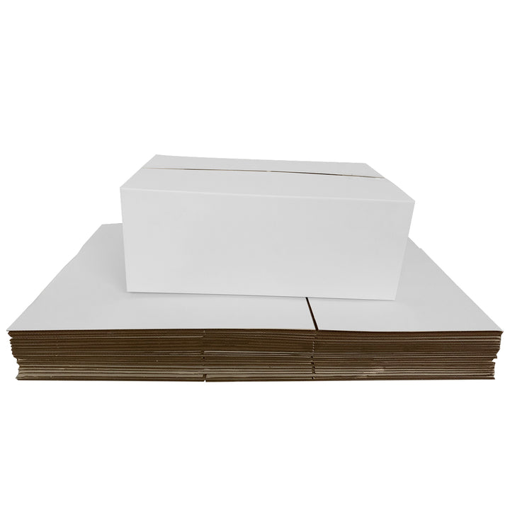400 x 200 x 180mm Regular Mailing Slotted Shipping Packing Cardboard Boxes White