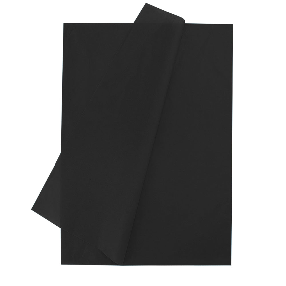 500pcs Black Gift Wrapping Tissue Packaging Paper - 50cm x 70cm, Recyclable & Eco-Friendly