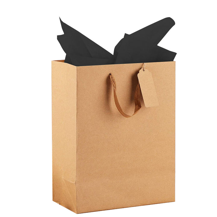 500pcs Black Gift Wrapping Tissue Packaging Paper - 50cm x 70cm, Recyclable & Eco-Friendly