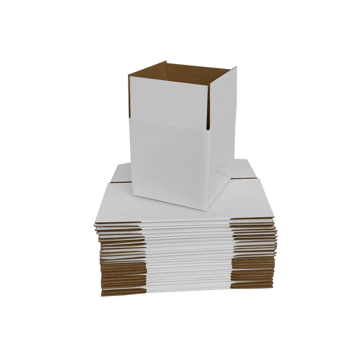 100 x 100 x 100mm Cube Mailing Shipping Packing Cardboard Boxes White- Best Cube Boxes Cardboard - Medium Sized Cube Cardboard Boxes