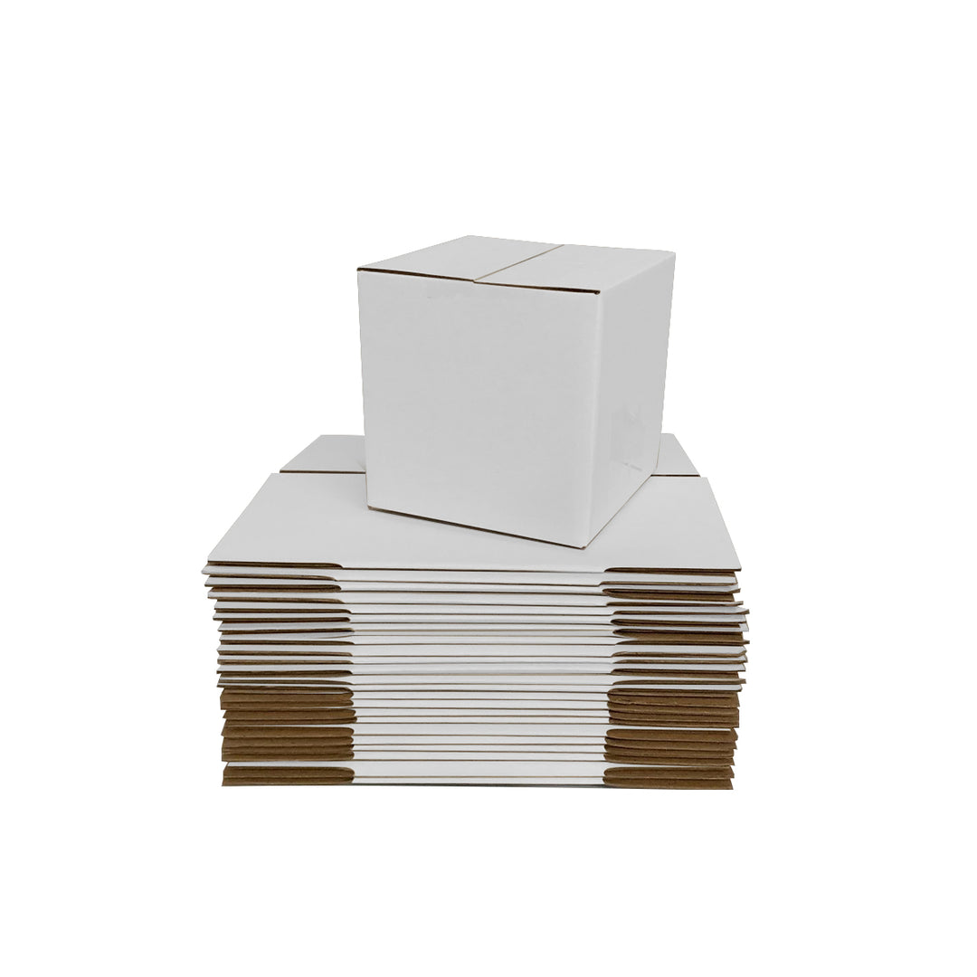 100 x 100 x 100mm Cube Mailing Shipping Packing Cardboard Boxes White –  Packee Australia