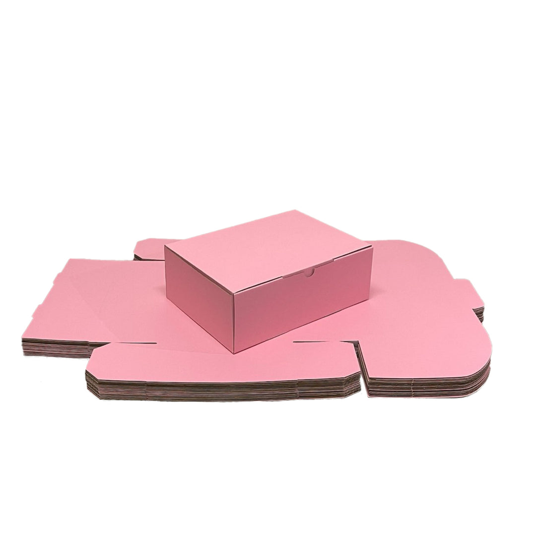 125 x 100 x 75mm Die Cut Mailing Shipping Packing Cardboard Boxes Pink