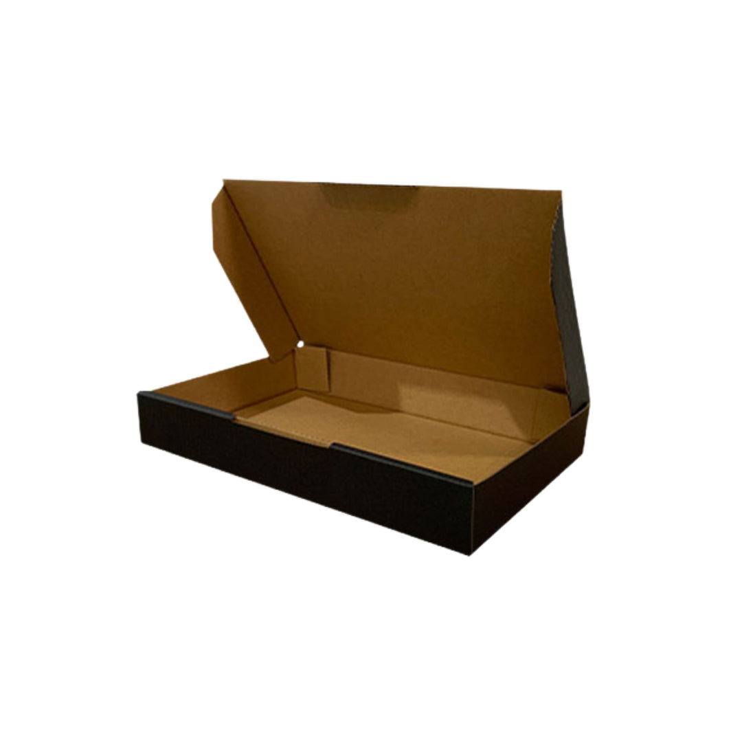 220 x 145 x 35mm Die Cut Mailing Shipping Packing Cardboard Boxes Black– Beautiful & Flat Cardboard Boxes