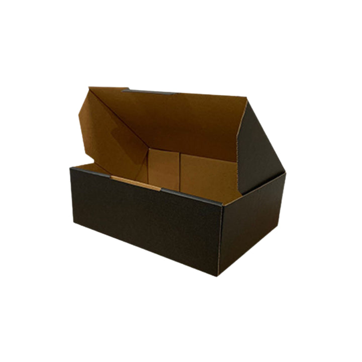 220 x 160 x 77mm Die Cut Mailing Shipping Packing Cardboard Boxes Black- Medium Sized Best Cardboard Shop Brisbane