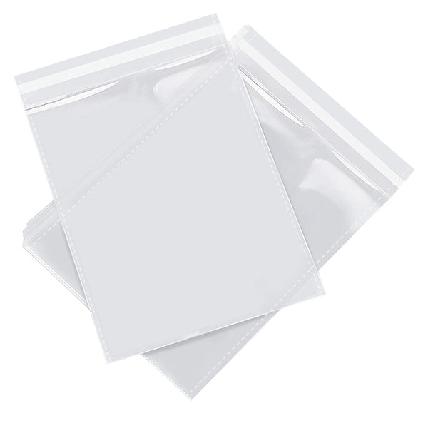 100 x 200mm + 30mm OPP Cellophane Resealable Plastic Bags