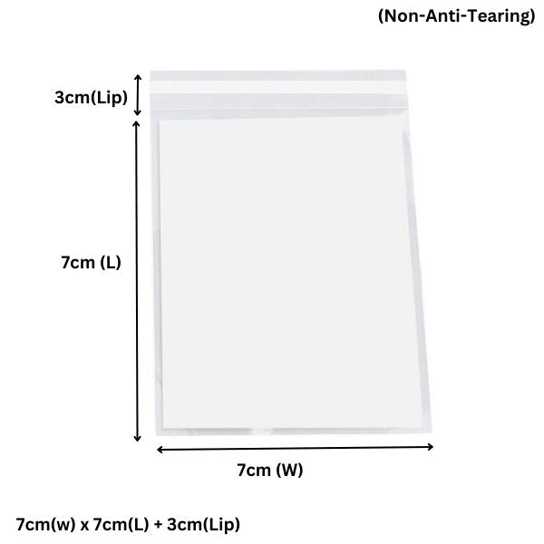 70 x 70mm + 30mm Opp Cellophane Resealable Plastic Bags- Get The Best Clear Plastic Poly Bags