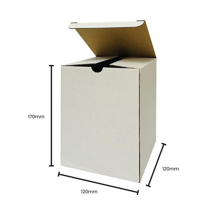 120 x 120 x 170mm Candle Mailing Shipping Packing Cardboard Boxes White– Buy Candle-sized Cardboad Packing Boxes