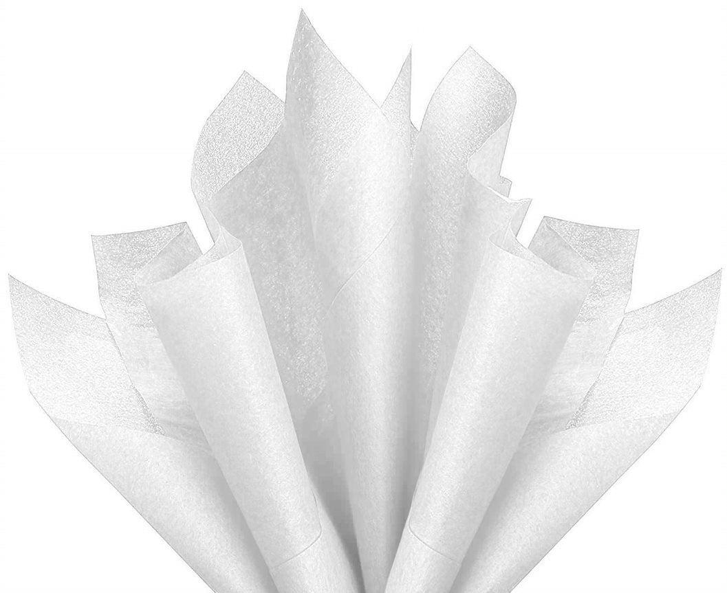 500pcs White Gift Wrapping Tissue Packaging Paper 50cm x 70cm - Recyclable and Eco-Friendly