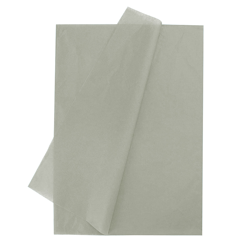 500pcs Grey Gift Wrapping Tissue Packaging Paper - 50cm x 70cm, Recyclable & Eco-Friendly