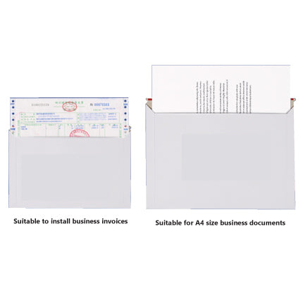 110 x 220mm Card Mailer Envelope - 300gsm Durable White Tough Bag