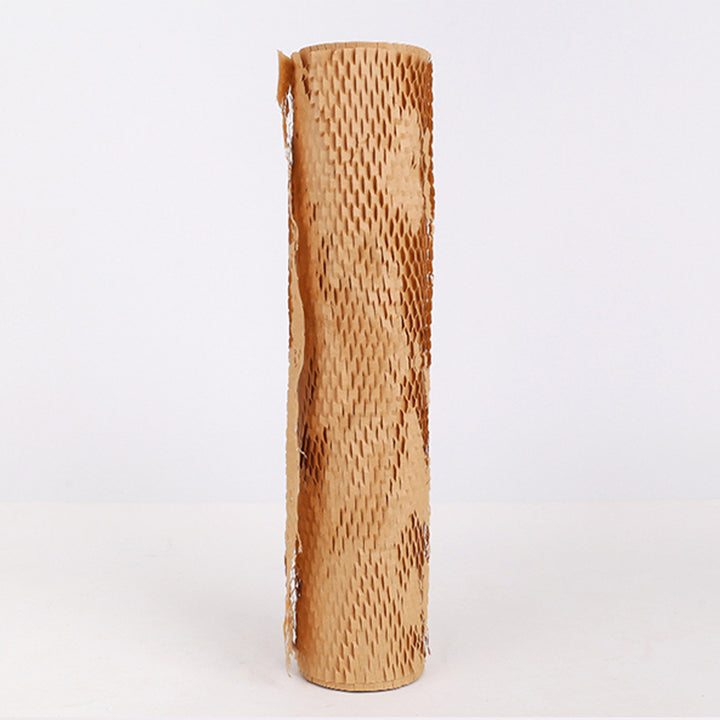 300mm x 50m Honeycomb Wrap Brown Kraft Paper Roll - Eco-Friendly Protective Cushioning