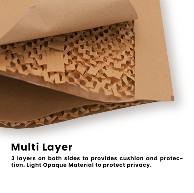 215 x 280mm + 45mm Honeycomb Compostable Paper Padded Mailers for Sustainable Shipping