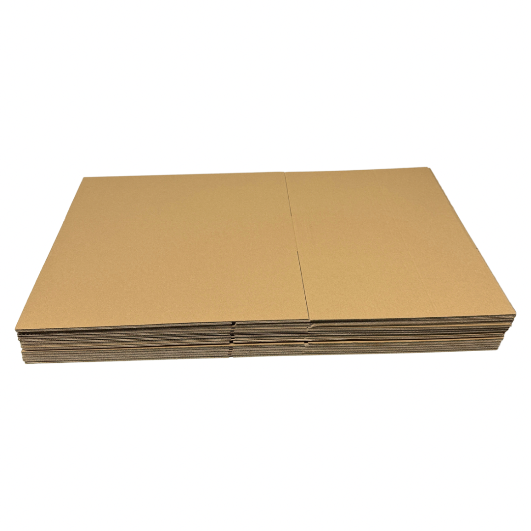 400 x 300 x 300mm Brown Corrugated Slotted Box | B Flute, Durable, Flat-Pack, Recyclable Shipping Carton