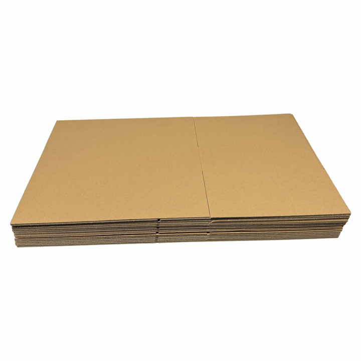 400 x 300 x 300mm Brown Corrugated Slotted Box | B Flute, Durable, Flat-Pack, Recyclable Shipping Carton