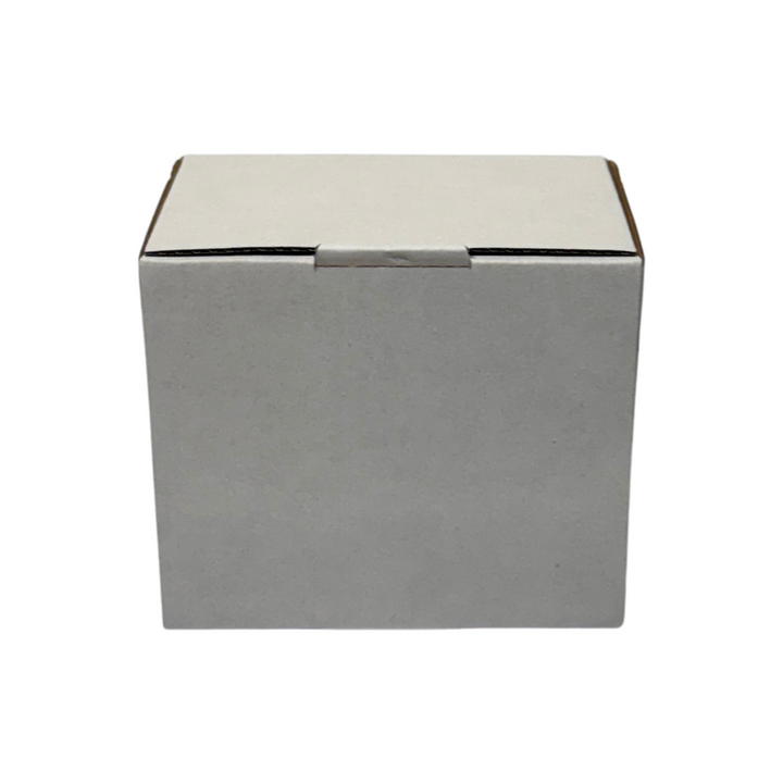 115 x 80 x 100mm White Corrugated Die Cut Mailing Box | Self-Locking, Flat-Pack, Eco-Friendly