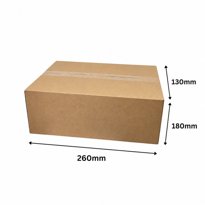 260 x 180 x 130mm Brown Corrugated Slotted Carton